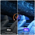 18W Car Starlight headliner Fiber Optic Kit - RGB Remote & Meteor Effect - Image 5