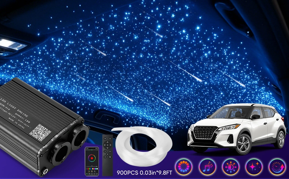 Car Starlight Headliner Fiber Optic Light Kit