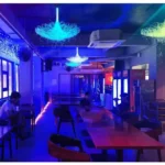 RGB Nest Fiber Optic Chandelier - Creative Art Light for Bar/KTV/Restaurant Decor - Image 2