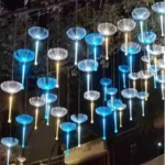 Mini Dandelion Fiber Optic Light - DC12V Acrylic Rod Dual-Sided Pendant for Wedding/Garden/Bar Decor - Image 2