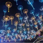 Mini Dandelion Fiber Optic Light - DC12V Acrylic Rod Dual-Sided Pendant for Wedding/Garden/Bar Decor - Image 4